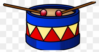 Blue Drum With Red And Yellow Triangles - Drum Clipart - Png Download