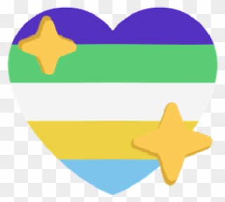 Image - Pride Sparkle Heart Transparent Emoji Clipart