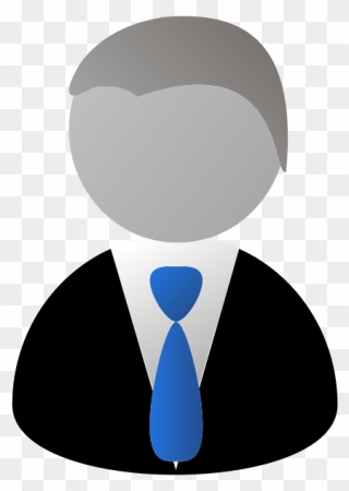 Faceless Man In Suit Icon - Person Clip Art - Png Download