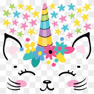 Caticorn Clipart Free Party - Png Download