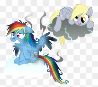 Rainbow Dash Derpy Hooves Twilight Sparkle Princess - Mlp Rainbow Dash In A Cloud Clipart
