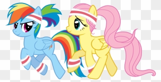 Rainbow Dash Pinkie Pie Rarity Applejack Fluttershy - My Little Pony Workout Clipart