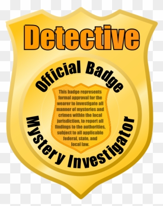 Police Detective Badge Remix Monsterbraingames - Emblem Clipart