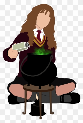 Hermione Brewing Polyjuice Potion - Hermione Granger Making Polyjuice Potion Clipart
