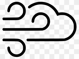 Forecast Cloud Wind Svg Png Icon Free Download - Animated Picture Of Wind Clipart