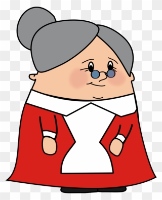 Cartoon,fictional Character,pleased - Fat Old Lady Cartoon Clipart