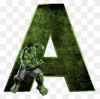 Alfabeto Do Hulk Png - Hulk Superhero Clipart
