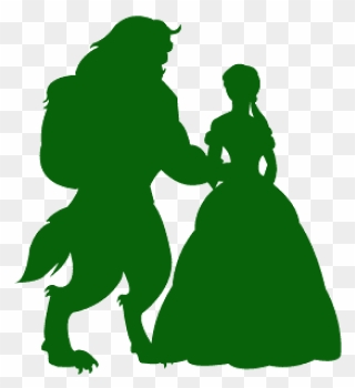 Transparent Beauty And The Beast Silhouette Clip Art - Tinkerbell Disney Castle Silhouette - Png Download