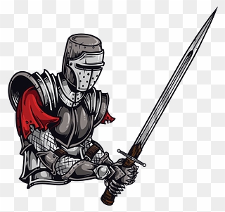 Knight Clipart - Knight With Sword Clipart - Png Download