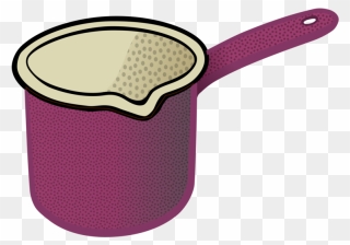 Purple,cookware And Bakeware,line Art - Milk Pot Clipart - Png Download