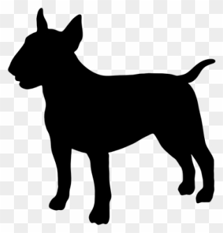 Staffordshire Bull Terrier Boston Terrier Bulldog Pit - Bull Terrier Silhouette Png Clipart