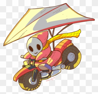 Shy Guy Mario Kart Art Clipart