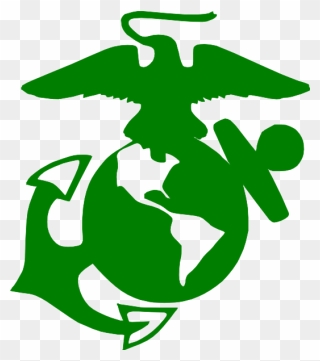 Usmc Ega Green Clip Art - United States Marine Corps Logo Svg - Png Download
