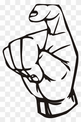 Sign Language X Clipart - Png Download