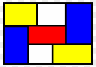 Mondrian Png Clip Arts - Abstract Art Red Yellow Blue Transparent Png