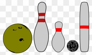 Bowling Pins And Balls - Bowling Pin Clip Art - Png Download
