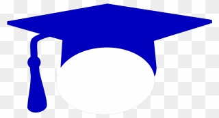 Blue Graduation Hat Clipart - Png Download