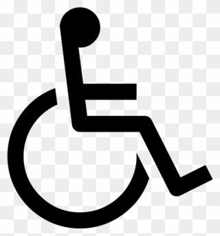 Person On Wheelchair Icon Clipart
