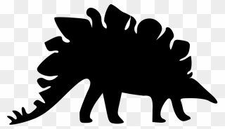 Silhouette At Getdrawings Com - Silhouette Transparent Background Dinosaur Clip Art - Png Download