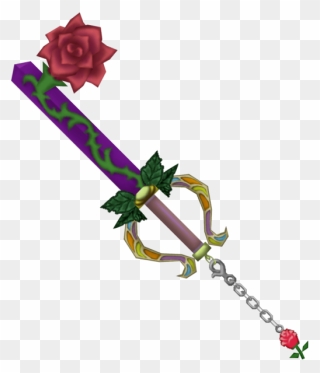 Divine Rose - Kingdom Hearts Beauty And The Beast Keyblade Clipart