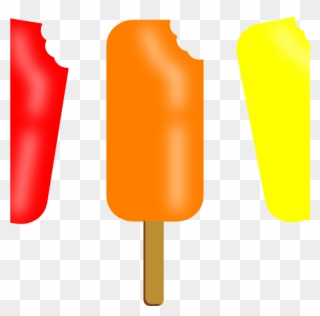 Transparent Popsicle Clipart - Orange Ice Cream Drawing - Png Download