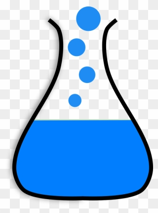 Transparent Mixing Chemicals Clipart - Blue Lab Beaker Clip Art - Png Download
