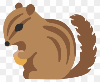#emoji #squirrel #acorn #freetoedit - Squirrel Emoji Transparent Clipart