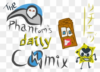 The Phantom Daily Comix Banner With Mr Log And Mr Sponge Clipart