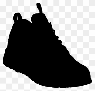 Shoe Clip Art Walking Silhouette Black M - Shoe - Png Download