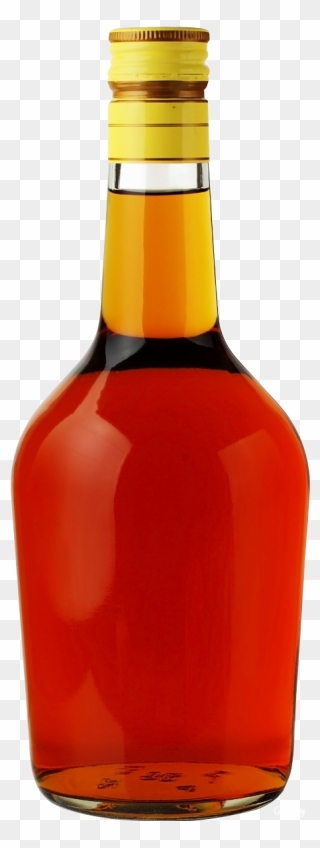 Whiskey Vector Brandy Bottle - Liquor Clipart
