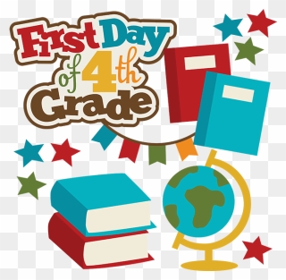 First Day Of 4th Grade Cute Files Svg File - Grade 4 Clipart - Png Download