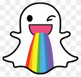 #sanpchat #ghost #rainbow #vomit #puke #rainbowbarf - Snapchat Kawaii Clipart