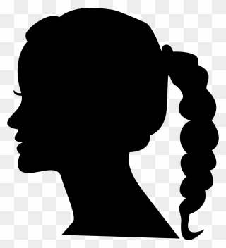 Human Head Clip Art - Face Woman Silhouette Png Transparent Png