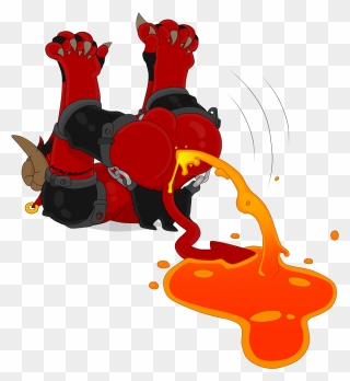 Volcanic Diarrhea - Red Bull Notkastar Clipart