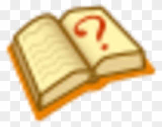 Book With Question Marks Clipart