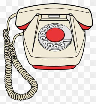 Old Fashioned Phone Cartoon Clipart