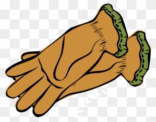 Brown And Green Gloves - Gloves Clipart - Png Download