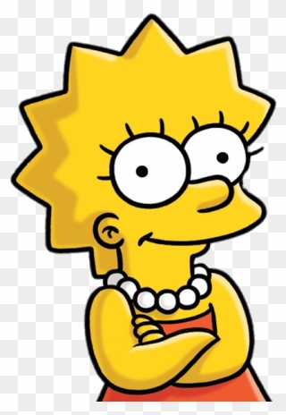Lisa Simpson Clipart Banner Black And White Lisa Simpson - Lisa Simpson - Png Download