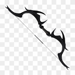 Black Bow Weapon Png Clipart