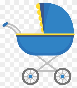 Transparent Cartoon Baby Carriage Clipart