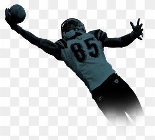 Transparent Seattle Seahawks Football Clipart - Football Player Catching The Ball - Png Download