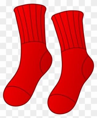 Christmas Sock Clipart Clip Art Royalty Free Stock - Clip Art Red Socks - Png Download