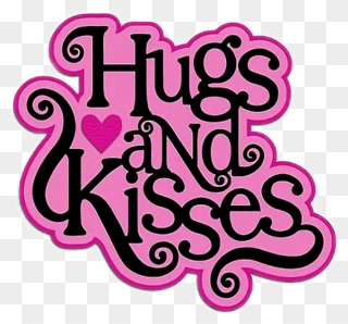 #hugsandkisses #hugs #kisses #hug #kiss #text #words - Kiss Clipart