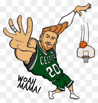 Basketball Fans Clipart Png Freeuse Stock Celtics Social - Johnny Bravo Basketball Transparent Png