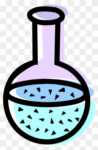 Vector Illustration Of Science Laboratory Glassware Clipart