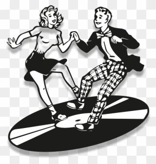 Sock Hop Dance Rockin - 1950s Sock Hop Clip Art - Png Download