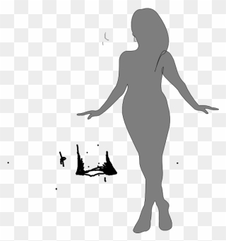 Transparent Silhouette Woman Clipart - Png Download