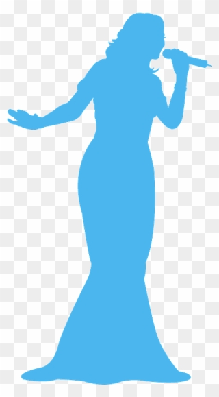 Woman Silhouette Singing Png Clipart