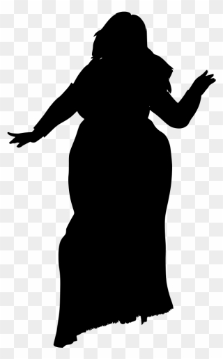 Fat Girl Silhouette Png Clipart