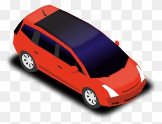 People Carrier Clip Arts - Blue Small Car Clipart - Png Download